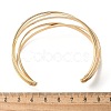 Electrophoresis Iron Cuff Bangles BJEW-M057-07G-3
