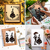 Retro Gentleman & Lady Carbon Steel Cutting Dies Stencils DIY-WH0309-3072-5