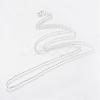 Iron Rolo Chains Necklace Making MAK-R015-60cm-S-2