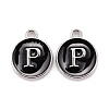 Platinum Plated Alloy Charms LS-ENAM-S118-02P-P-1