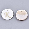 Natural Freshwater Shell Pendants SHEL-N027-04K-1