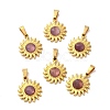 Natural Amethyst Faceted Sun Pendants STAS-P361-03G-02-1