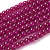 Spray Painted Crackle Glass Beads Strands X-CCG-Q002-4mm-08-1