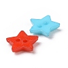 2-Hole Acrylic Star 12MM Sweater Kids Clothes Findings X-BUTT-E053-M-3
