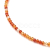 Natural Carnelian Beaded Necklaces for Women NJEW-JN03789-02-4