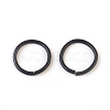 Spray Painted Iron Open Jump Rings IFIN-F149-B12-1