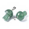 Natural Green Aventurine Pendants X-G-N0325-10G-3