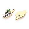 304 Stainless Steel Enamel Charms STAS-T065-53G-02-2