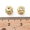 Brass Micro Pave Cubic Zirconia Beads KK-A189-15G-2