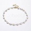 304 Stainless Steel Anklets AJEW-F033-02B-1