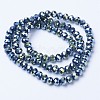 Electroplate Transparent Glass Beads Strands EGLA-A034-T6mm-UA-3