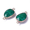 Natural/Synthetic Gemstone Links connectors G-S344-02-M-2