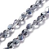 Electroplate Glass Beads Strands EGLA-L038-HR03-1