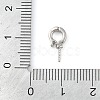 Brass Micro Pave Clear Cubic Zirconia Twister Peg Bails Pendants LS-KK-L219-03-3