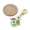 Ecil Eye Angel Resin Pendant Decorations HJEW-JM01514-01-3