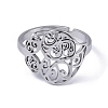 Non-Tarnish 201 Stainless Steel Finger Rings RJEW-C074-08P-3