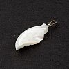 Natural Trochid Shell/Trochus Shell Pendants SSHEL-M021-09-5