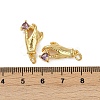 Brass Micro Pave Cubic Zirconia Pendants KK-C093-01B-G-3