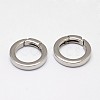 Tarnish Resistant 304 Stainless Steel Spring Gate Rings STAS-D070-01-1