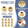 100Pcs Brass Beads KK-TA0008-53-4