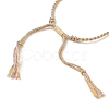 Braided Cotton Cord Bracelet Making MAK-L043-02G-19-3