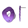 Spray Painted Iron Stud Earring Findings IFIN-N008-022B-3