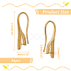 Nbeads 30Pcs Brass Earring Hooks KK-NB0003-22-2