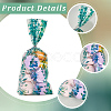 100Pcs Leaf Printed OPP Cellophane Candy Packaging Bags ABAG-GF0001-40-6