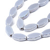 Electroplate Glass Beads Strands EGLA-Q125-009B-3