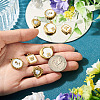 8Pcs 4 Styles 304 Stainless Steel Enamel Pendants STAS-TA0006-19-7