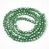 Opaque Solid Color Electroplate Glass Beads Strands LS-EGLA-A039-P2mm-A08-2