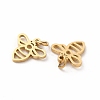 Ion Plating(IP) 304 Stainless Steel Pendants STAS-E185-09G-2