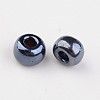 8/0 Electroplated Metallic Colours Round Glass Seed Beads X-SEED-A009-3mm-606-2