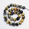Natural Tiger Eye Round Bead Strands G-L411-04-12mm-2