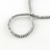 Faceted Square Electroplate Non-magnetic Synthetic Hematite Bead Strands G-S203-24H-2