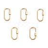 Brass Screw Carabiner Lock Charms ZIRC-E164-12G-1