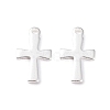 304 Stainless Steel Tiny Cross Charms STAS-L234-077S-1