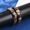 Natural Agate Beaded Stretch Bracelets for Women Men BJEW-M049-08C-3