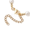 6mm Round Shell Pearl Beaded Bracelets X1-BJEW-TA00511-4