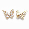 Brass Micro Pave Cubic Zirconia Pendants X-KK-R132-015-NF-2