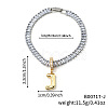 Fashionable Brass Charm Bracelets LI7211-10-1