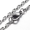 Tarnish Resistant 316 Surgical Stainless Steel Box Chain Bracelets X-BJEW-JB01865-2