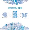 150 Pieces Random Rose Acrylic Beads Bear Pastel Spacer Beads Butterfly Loose Beads for Jewelry Keychain Phone Lanyard Making JX543F-2