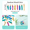 20Pcs Copper Wire Wrapped Natural Dyed Quartz Pendants PALLOY-TAC0247-4