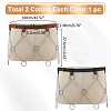 2Pcs 2 Colors Imitation Leather Chain Belt AJEW-WR0002-06-2