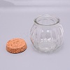 Empty Glass Wishing Bottle LS-GLAA-WH0028-10-3