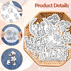4 Sheets 11.6x8.2 Inch Stick and Stitch Embroidery Patterns DIY-WH0455-171-3