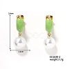 Round Imitation Pearl Hoop Earrings for Women IR2603-2-1