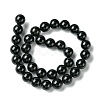 Natural Black Onyx Round Beads Strand G-L087-12mm-01-4