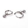 304 Stainless Steel Huggie Hoop Earrings EJEW-JE04449-02-4